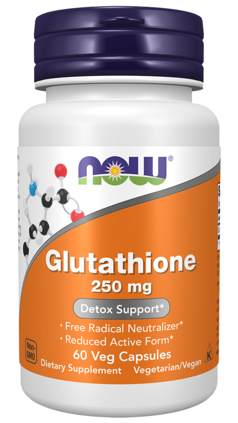 Glutationa 250 mg NOW Foods – 60 cápsulas vegetais