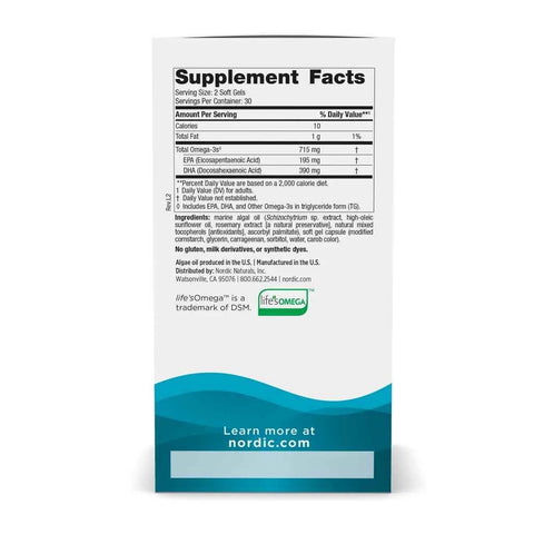 Algae Omega 60 Caps Nordic Naturals