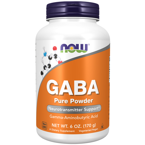 GABA em pó puro NOW Foods – 170 g