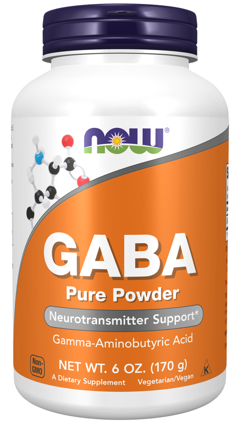 GABA em pó puro NOW Foods – 170 g