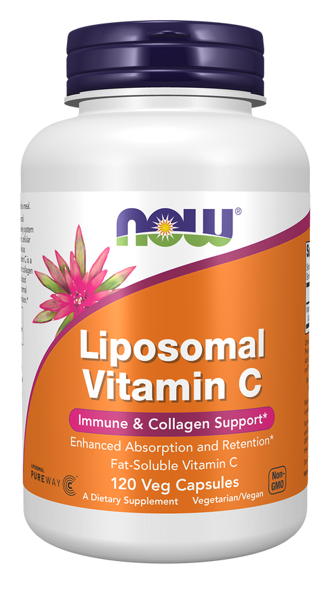 Vitamina C lipossomal NOW Foods – Liposomal Vitamin C 120 cápsulas vegetais