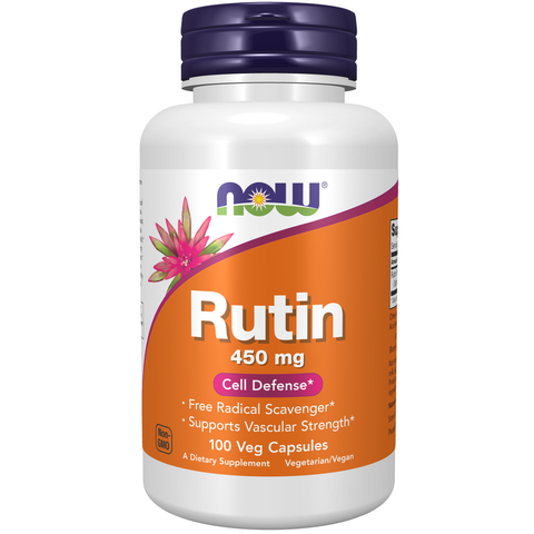 Rutina 450 mg NOW Foods – 100 cápsulas vegetais