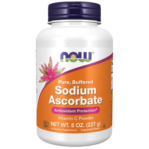 Ascorbato de sódio NOW Foods – Vitamin C Sodium Ascorbate em pó 227 g