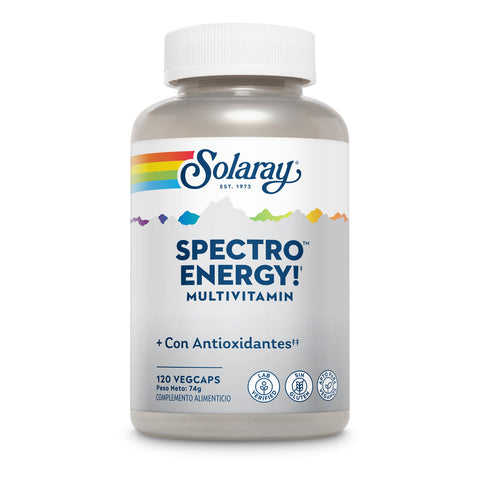 Spectro Energy 60 Cápsulas Vegetais Solaray – Viva Saudável