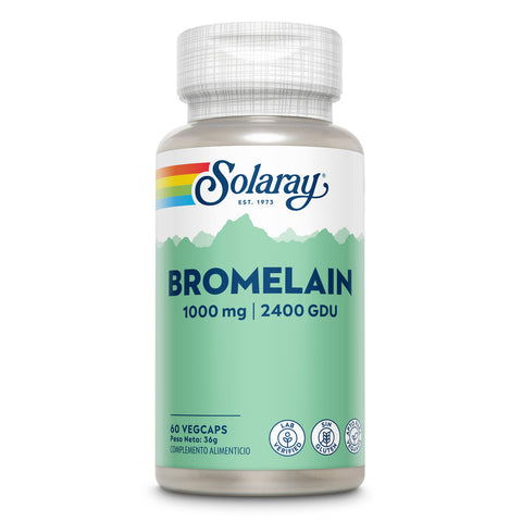 Bromelina 500 mg 60 Cápsulas Vegetais Solaray – Viva Saudável