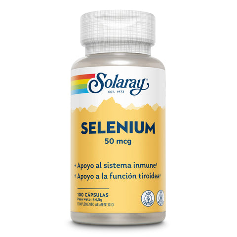 Selénio 50 µg 100 Cápsulas Solaray – Viva Saudável