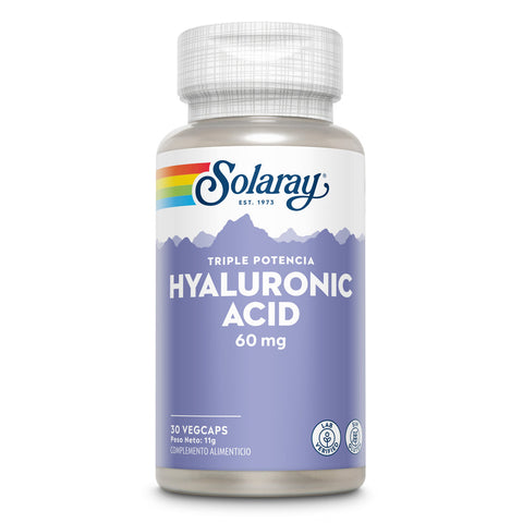 Ácido Hialurónico 60 mg 30 Cápsulas Vegetais Solaray – Viva Saudável