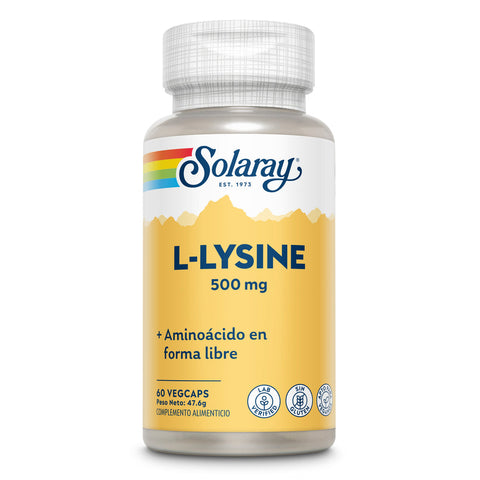 L-Lisina 500 mg Solaray – Viva Saudável