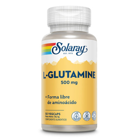 L-Glutamina 500 mg Solaray – Viva Saudável