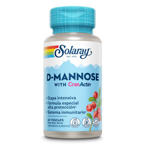 D-Manose + Cranactin® 60 Cápsulas Vegetais Solaray – Viva Saudável