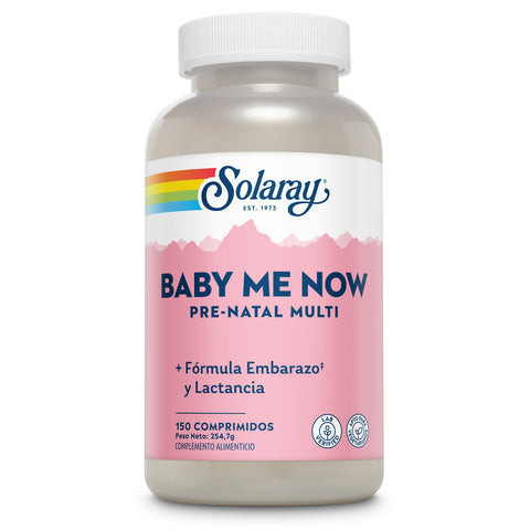 Baby Me Now Multivitamínico para a Gravidez 150 Comprimidos Solaray – Viva Saudável