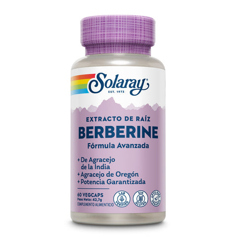 Berberina com Mahónia 60 Cápsulas Vegetais Solaray – Viva Saudável