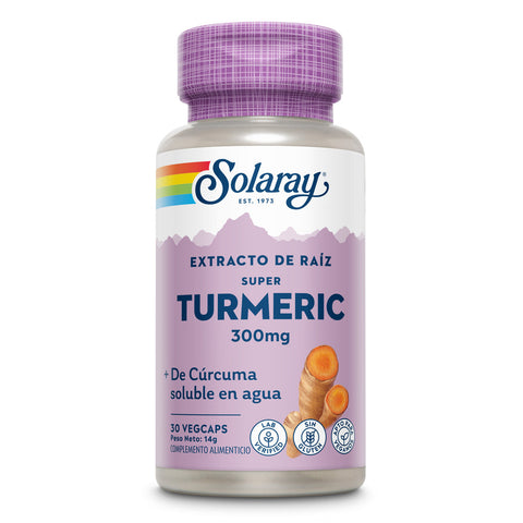 Super Turmeric Cúrcuma Solúvel em Água 30 Cápsulas Vegetais Solaray – Viva Saudável