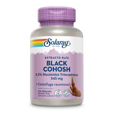 Cimicífuga (Black Cohosh) 545 mg 120 Cápsulas Vegetais Solaray – Viva Saudável