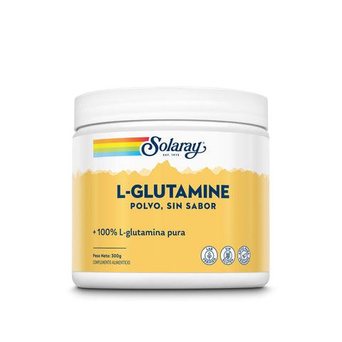 L-Glutamina em Pó 300 g Sabor Neutro Solaray – Viva Saudável