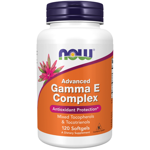 Vitamina E gama-tocoferol NOW Foods – Advanced Gamma E Complex 120 cápsulas moles
