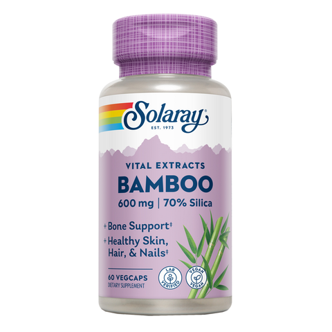 Bambu 300 mg 60 Cápsulas Vegetais Solaray – Viva Saudável
