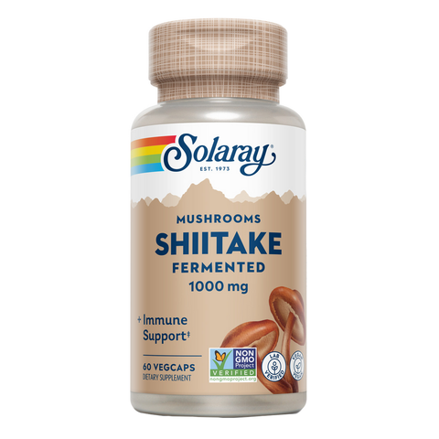 Shiitake 500 mg 60 Cápsulas Vegetais Solaray – Viva Saudável