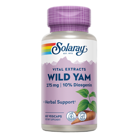 Wild Yam (Inhame-Selvagem) 60 Cápsulas Vegetais Solaray – Viva Saudável