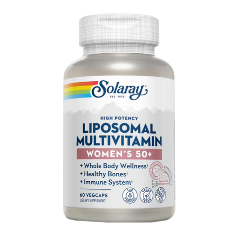 Multivitamínico Lipossomal Mulher 50+ 60 Cápsulas Vegetais Solaray – Viva Saudável
