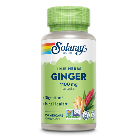 Gengibre 550 mg 100 Cápsulas Vegetais Solaray – Viva Saudável