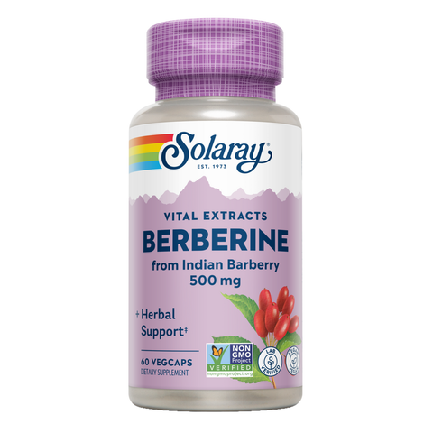 Super Berberine Berberina 500 mg 60 Cápsulas Vegetais Solaray – Viva Saudável