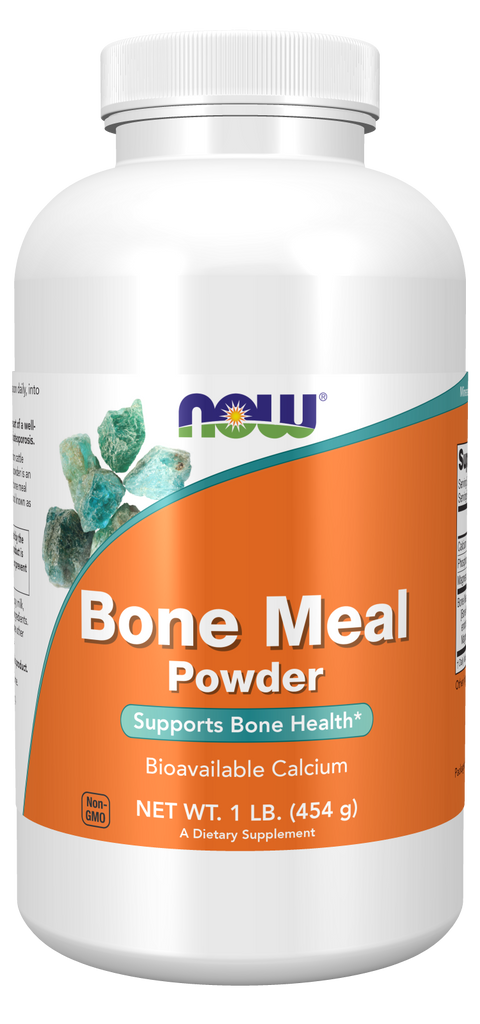 Farinha de ossos em pó (Bone Meal Powder) NOW Foods – 454 g