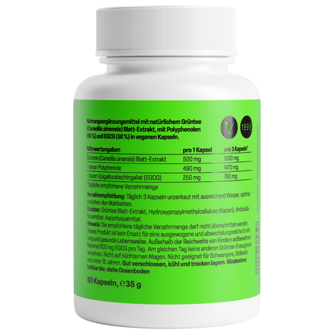 Chá Verde (Gruntee) Extracto 500mg