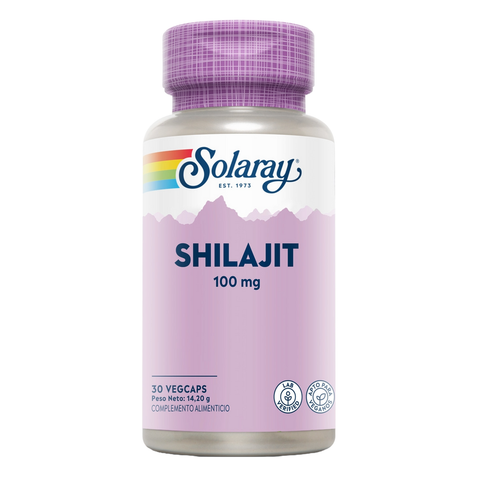 Shilajit 100 mg 30 Cápsulas Vegetais Solaray – Viva Saudável
