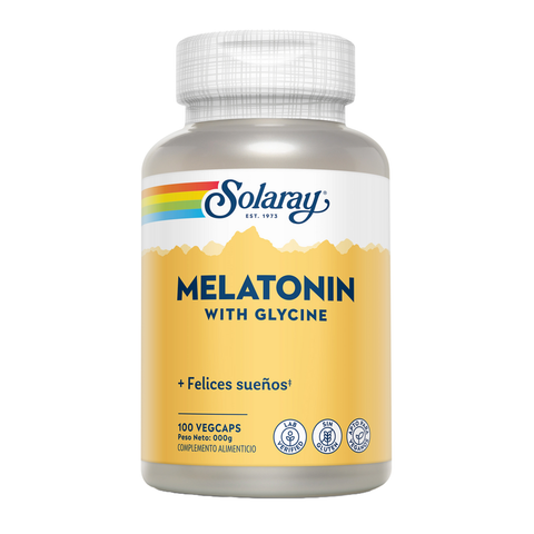 Melatonina com Glicina 1,9 mg 100 Cápsulas Vegetais Solaray – Viva Saudável