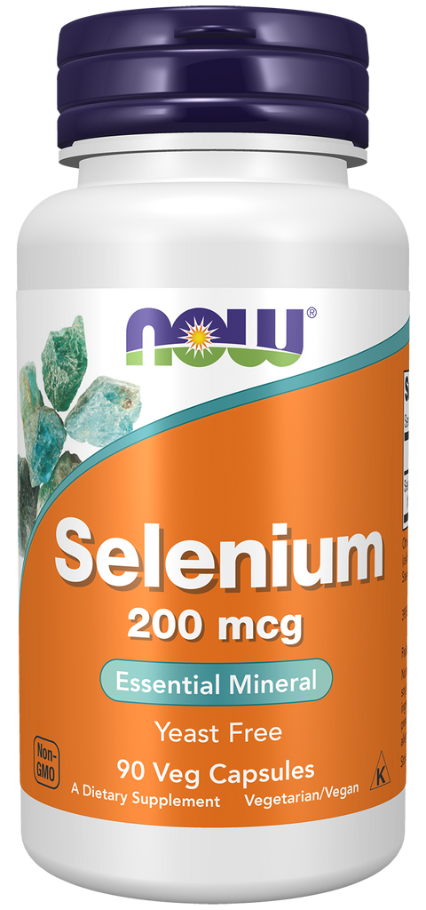 Selénio 200 mcg NOW Foods – 90 cápsulas vegetais