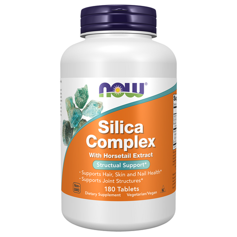 Silica Complex sílica com cavalinha e zinco NOW Foods – 180 comprimidos