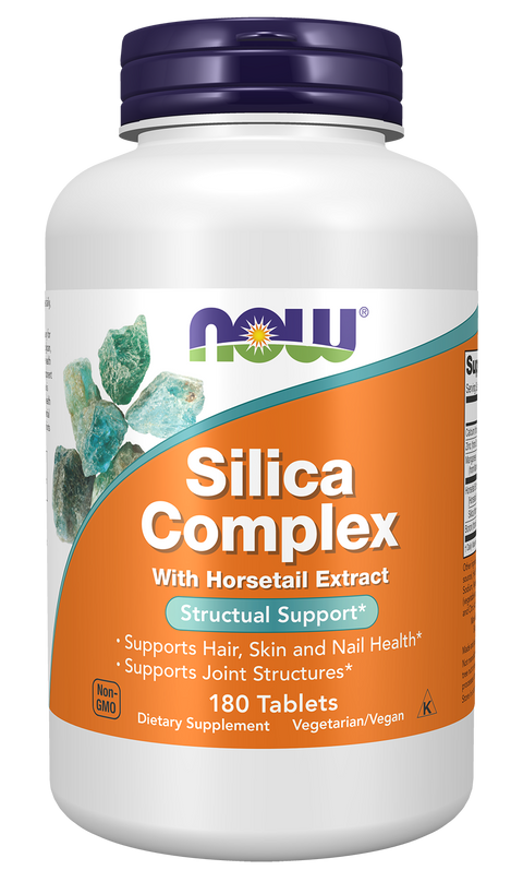 Silica Complex sílica com cavalinha e zinco NOW Foods – 180 comprimidos