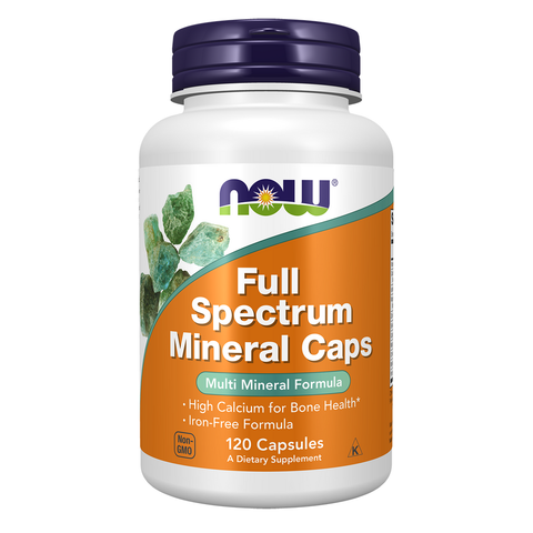 Multiminerais Full Spectrum Mineral NOW Foods – 120 cápsulas
