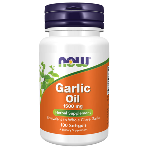 Óleo de alho 1500 mg NOW Foods – 100 cápsulas moles