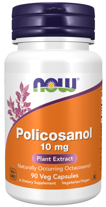 Policosanol 10 mg NOW Foods – 90 cápsulas vegetais