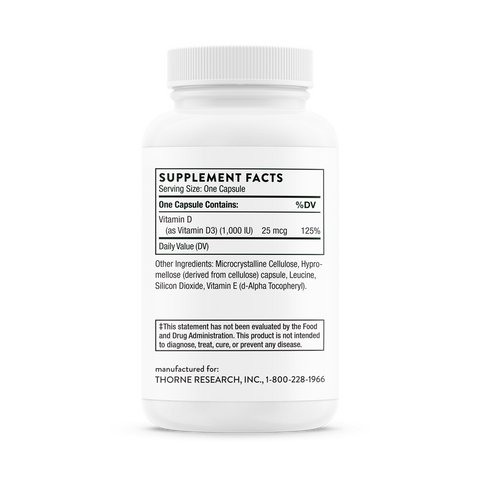 Vitamina D-1000 90 cápsulas Thorne Research