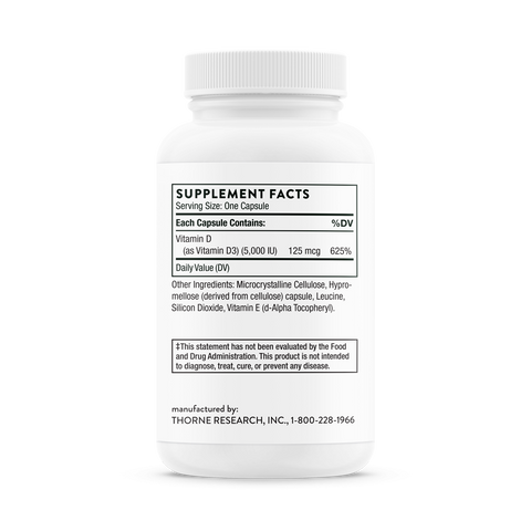 Vitamina D-5000 60 cápsulas Thorne Research