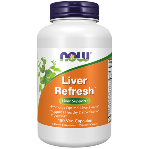 Liver Refresh com cardo mariano NOW Foods – 180 cápsulas vegetais