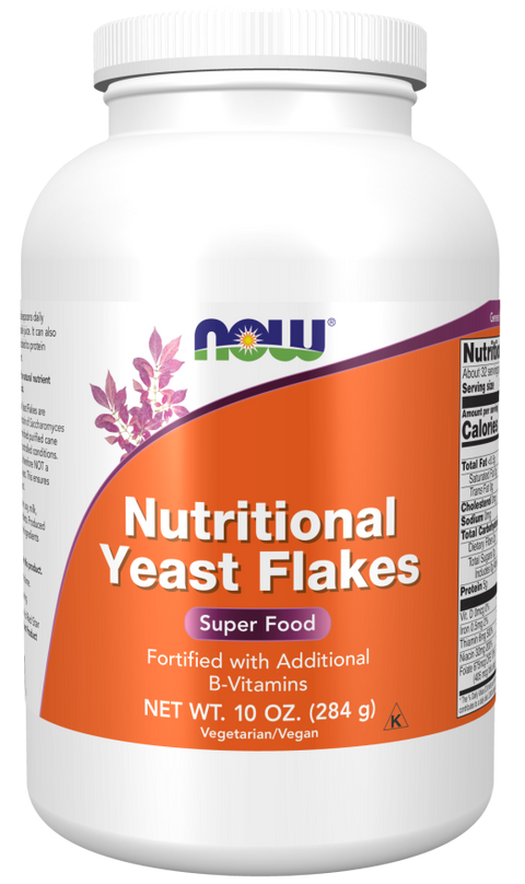 Levedura nutricional em flocos NOW Foods – 284 g