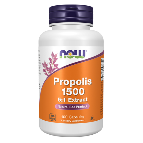 Própolis 1500 extrato 5:1 NOW Foods – 100 cápsulas