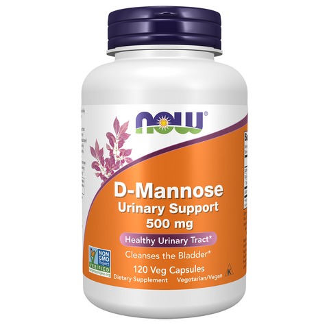 D-manose 500 mg NOW Foods – 120 cápsulas vegetais