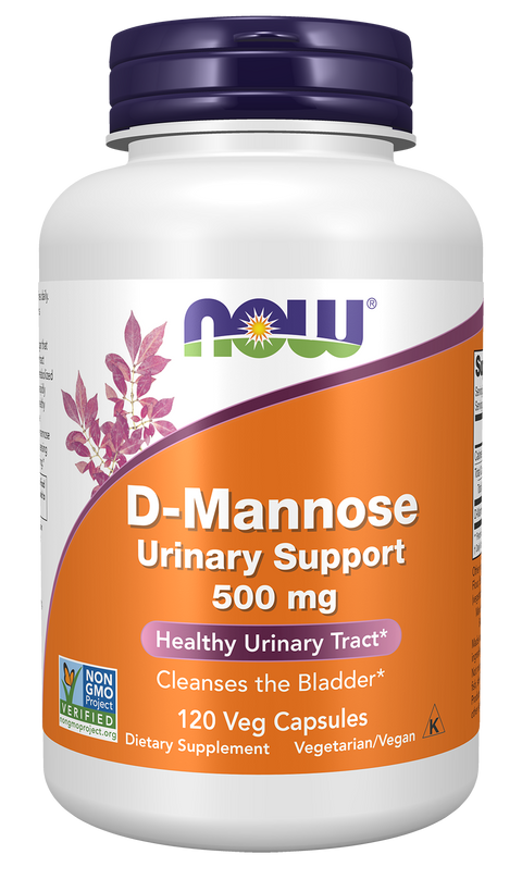 D-manose 500 mg NOW Foods – 120 cápsulas vegetais
