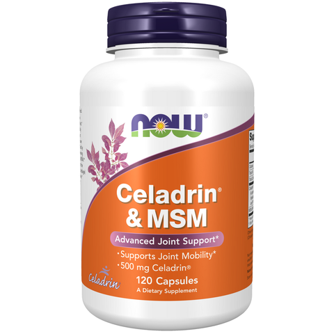 Celadrin e MSM 500 mg NOW Foods – 120 cápsulas