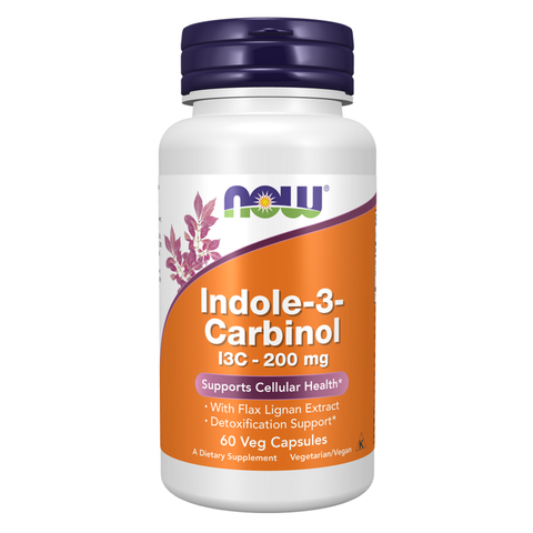 Indol-3-carbinol (I3C) 200 mg NOW Foods – 60 cápsulas vegetais