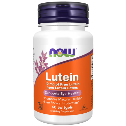 Luteína 10 mg NOW Foods – 60 cápsulas moles