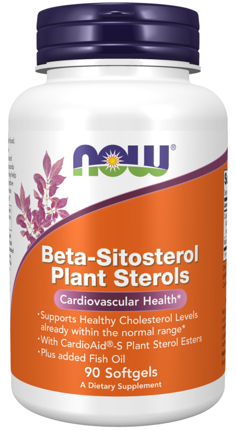 Beta-sitosterol esteróis vegetais NOW Foods – 90 cápsulas moles