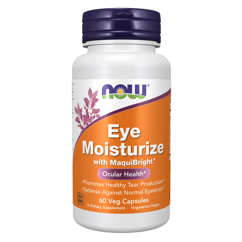 Extrato de maqui Eye Moisturize NOW Foods – 60 cápsulas vegetais
