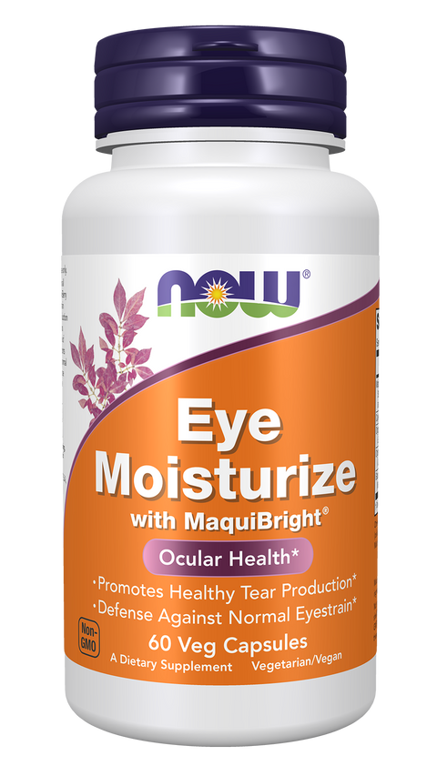 Extrato de maqui Eye Moisturize NOW Foods – 60 cápsulas vegetais