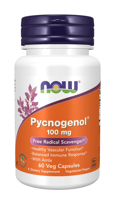 Pycnogenol 100 mg NOW Foods – 60 cápsulas vegetais